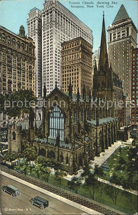 New York City Trinity Church Sky Scrapers