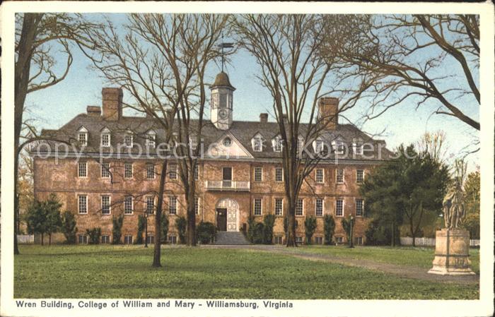 Williamsburg Virginia Wren Building College of William and Mary