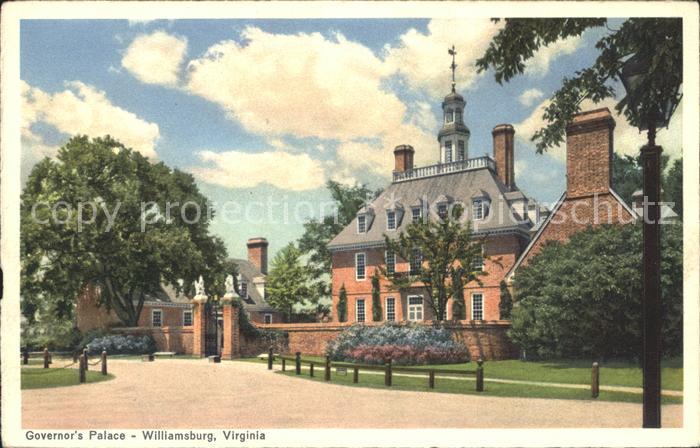 Williamsburg Virginia Governor's Palace
