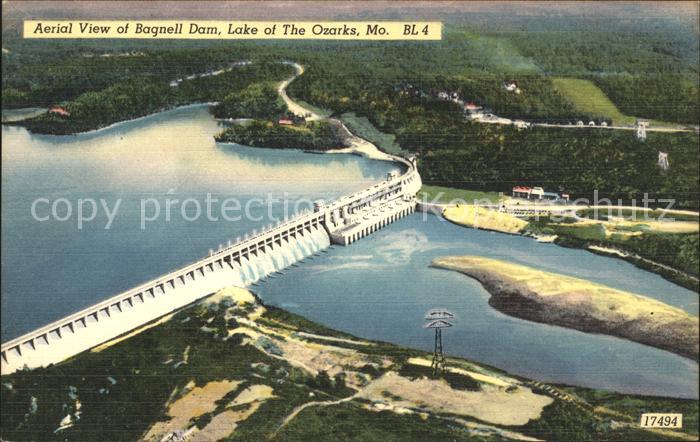 Lake Ozark Fliegeraufnahme Aerial View Bagnell Dam