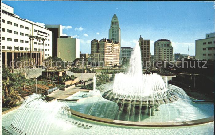 Los Angeles California The Mall Fountain Civic Center City Hall