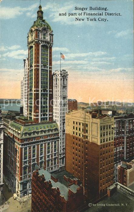 New York City Singer Building Financial District