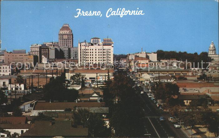 Fresno California Downtown Skyline