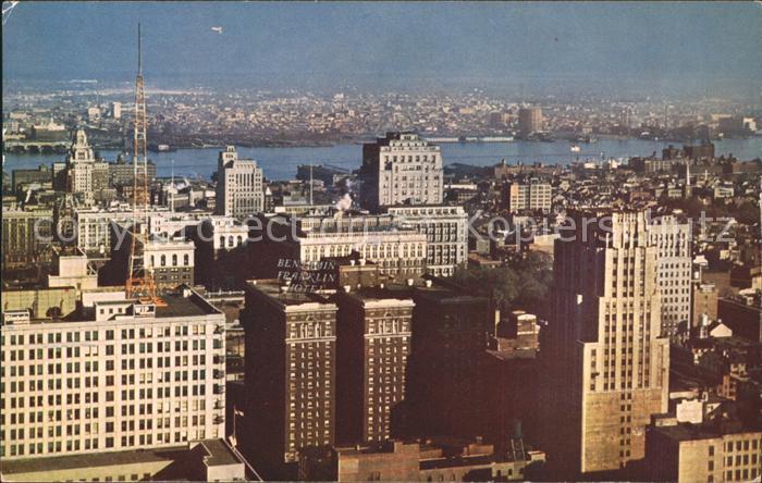 Philadelphia Pennsylvania Benjamin Franklin Hotel Delaware River