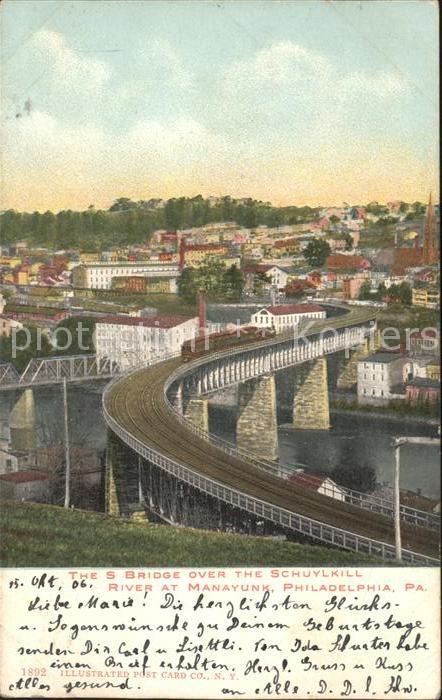 Philadelphia Pennsylvania The S. Bridge Schuylkill River Manayunk