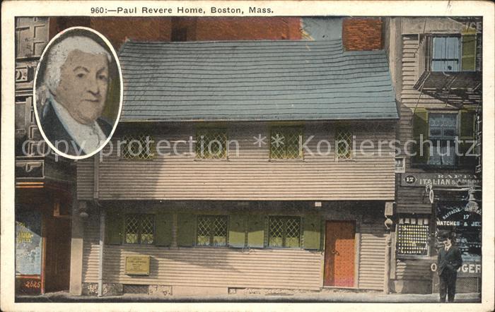 Boston Massachusetts Paul Revere Home
