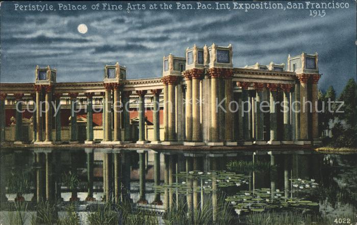 San Francisco California Peristyle Palace of Fine Arts Pan. Pac. Int. Exposition
