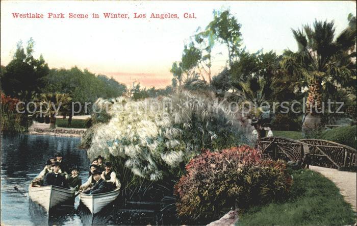 Los Angeles California Westlake Park in Winter