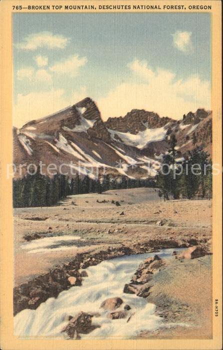 Oregon US-State Broken Top Mountain Deschutes National Forest