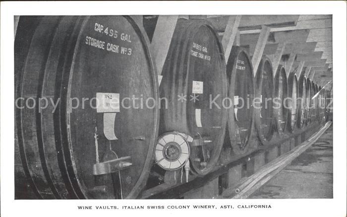 Asti California Wine Vaults Italian Swiss Colony Winery