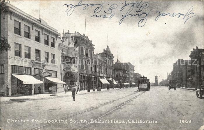 Bakersfield California Chester Avenue Strassenbahn