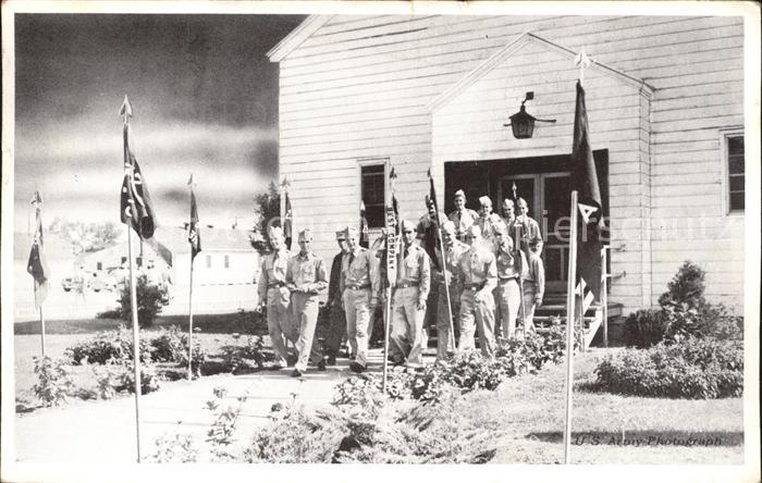 Burlington New Jersey US Army Leaving the Chapel Fort Dix Gruppenfoto