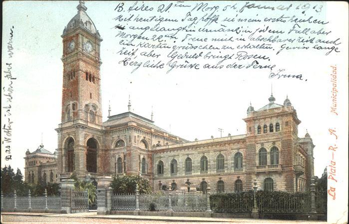 Buenos Aires La Plata R. A. Municipalidad