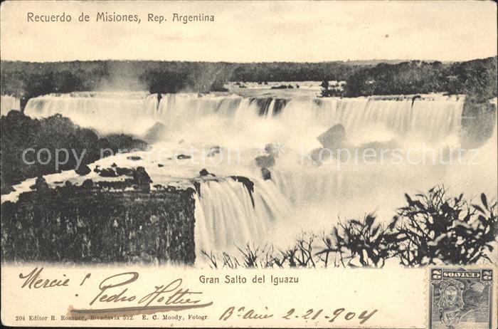Argentinien Recuerdo de Misiones Wasserfälle