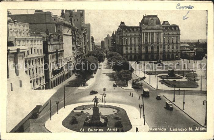Buenos Aires Avenida Leandro N. Alem Autos