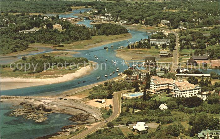 Maine Fliegeraufnahme Kennebunk River and Port