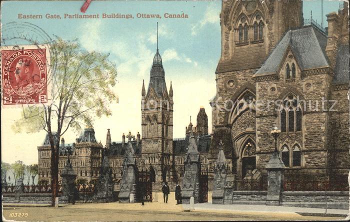 Ottawa Ontario Eastern Gate Parliament Buildings