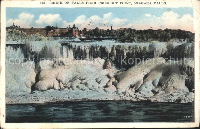 Niagara Falls New York Brink of Falls vereist