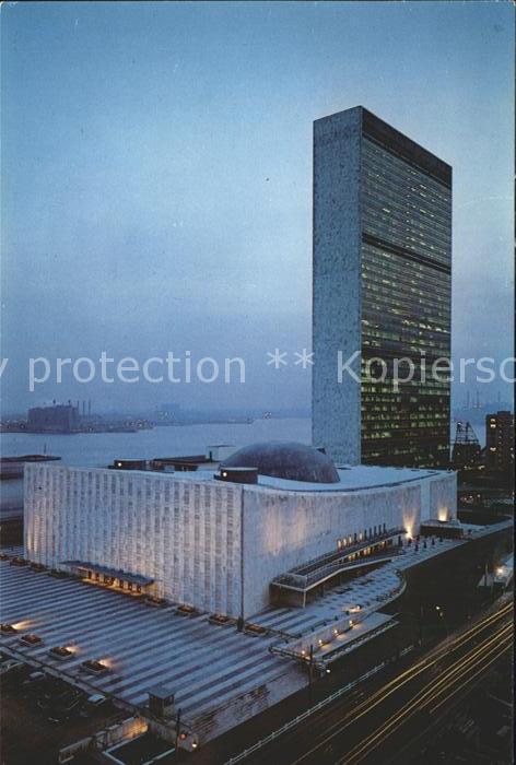 New York City United Nations Building East River