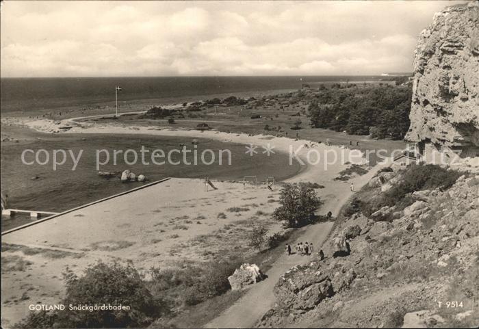 Visby Gotland Snäckgärdsbaden