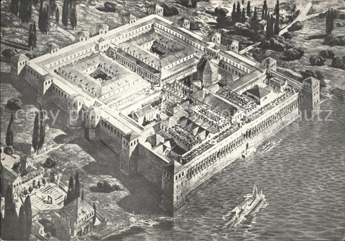 Split Spalato Fliegeraufnahme Palace of Diocletion