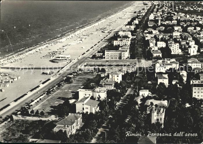 Rimini Fliegeraufnahme Strand