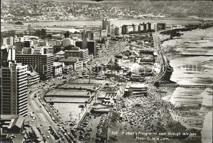 Durban South Africa Fliegeraufnahme Beach  Playground