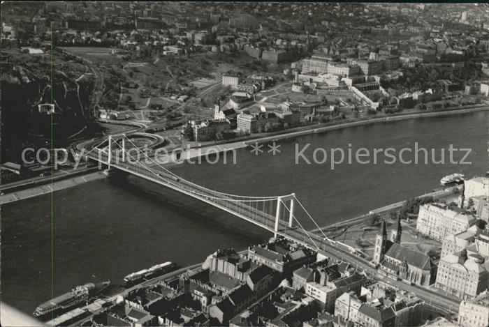 Budapest Fliegeraufnahme Donau Brücke