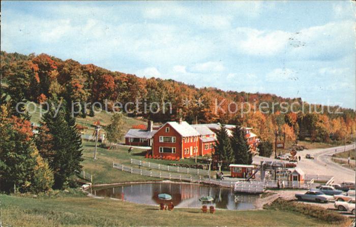 Bromley Vermont Fall at Bromley Mountain Trout pont chair lift recreational area