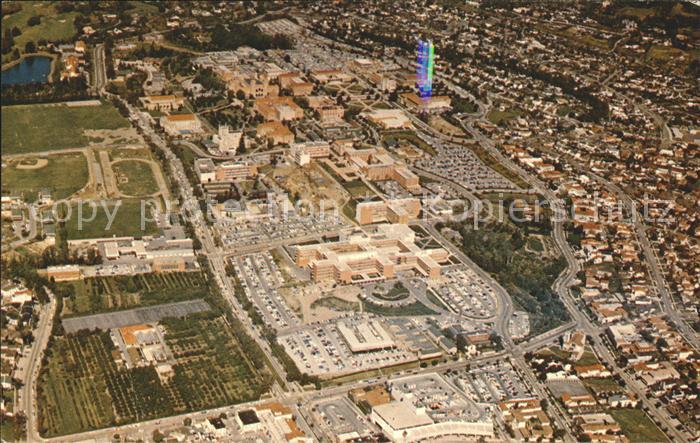 Westwood Village University of California aerial view