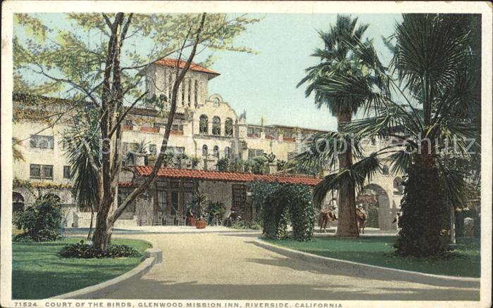 Riverside California Glenwood Mission Inn Court of the Birds