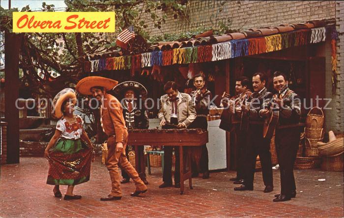 Los Angeles California Olvera Street Mariachi Band festive holidays