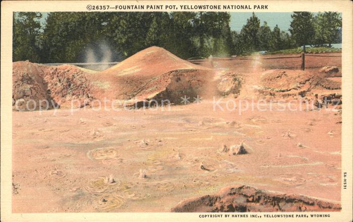 Yellowstone National Park Fountain Paint Pot