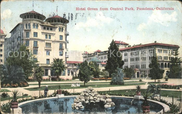 Pasadena California Hotel Green from Central Park