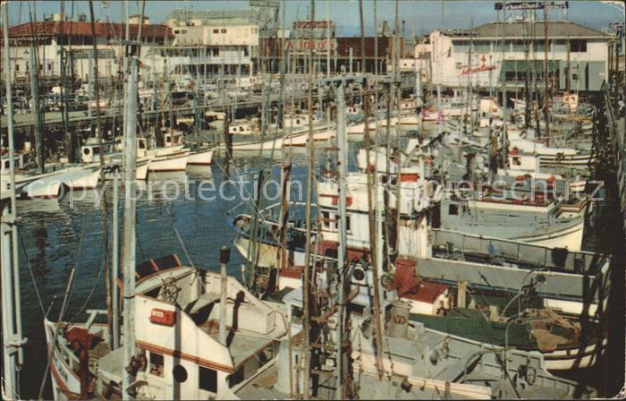 San Francisco California Fishing Fleet Fishermans Wharf Harbor