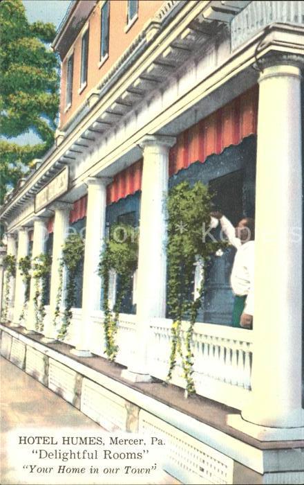 Mercer Pennsylvania Hotel Humes and Rader Hall