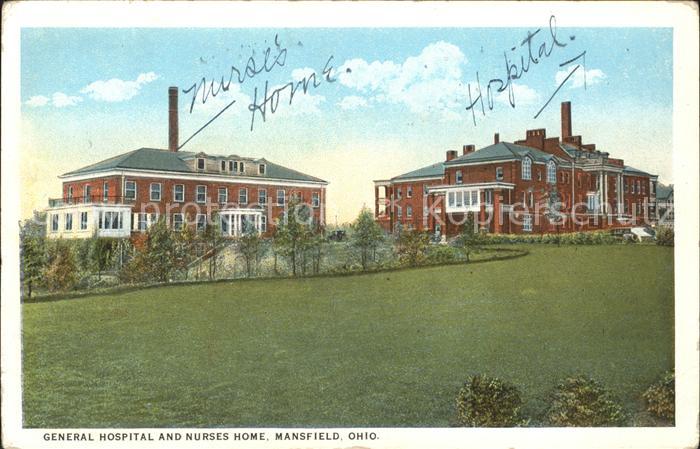 Mansfield Ohio General Hospital and Nurses Home