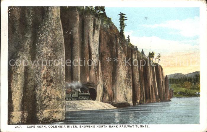 Portland Ohio Cape Horn Columbia River North Bank Railway Tunnel