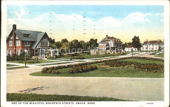 Omaha Nebraska Part of Residence Streets