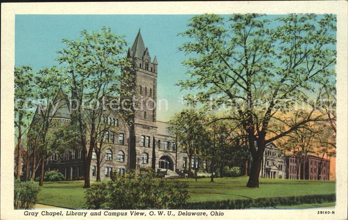 Delaware Ohio Gray Chapel Library and Campus View