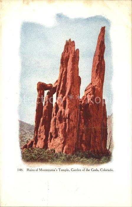 Colorado Springs Ruins of Montezuma's Temple Garden of the Gods