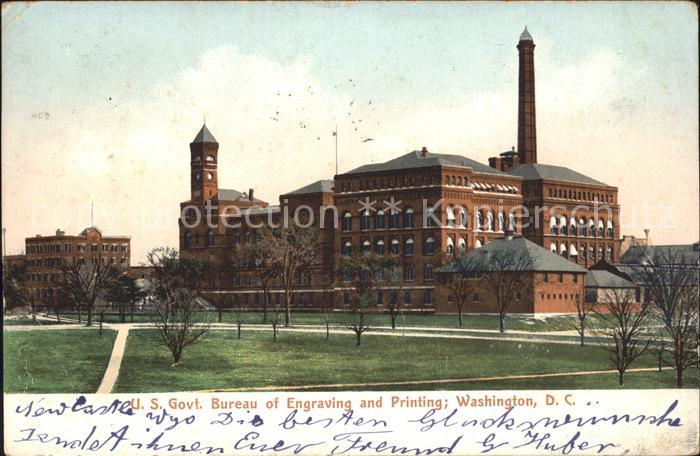 Washington DC US Government Bureau of Engravement and Printing