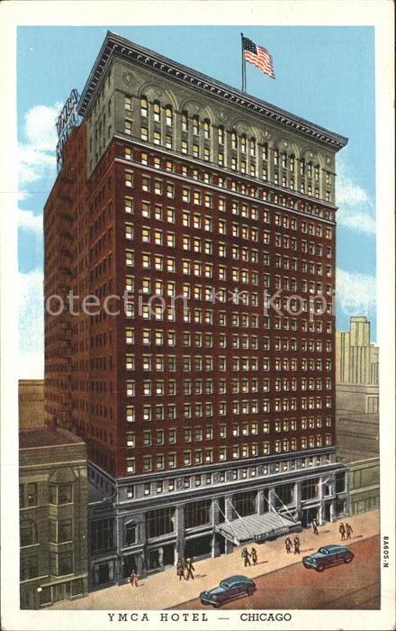 Chicago Illinois YMCA Hotel Flag