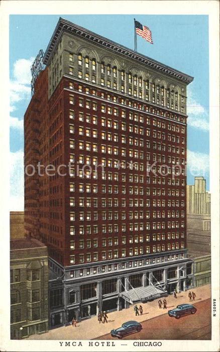 Chicago Illinois YMCA Hotel Flag