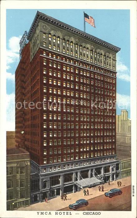 Chicago Illinois YMCA Hotel Flag