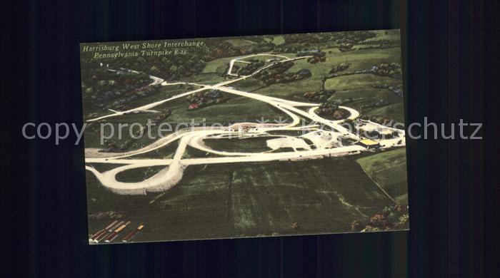 Harrisburg Pennsylvania West Shore Interchange World s Greatest Highway aerial v