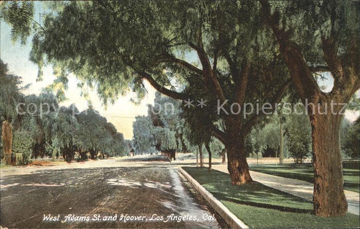 Los Angeles California West Adams St. and Hoover