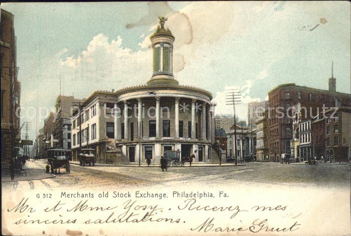 Philadelphia Pennsylvania Merchants old Stock Exchange