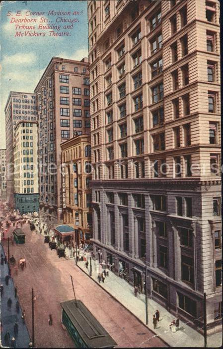 Chicago Illinois Corner Madison and Dearborn Street