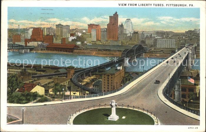 Pittsburg Pennsylvania View from Liberty Tubes